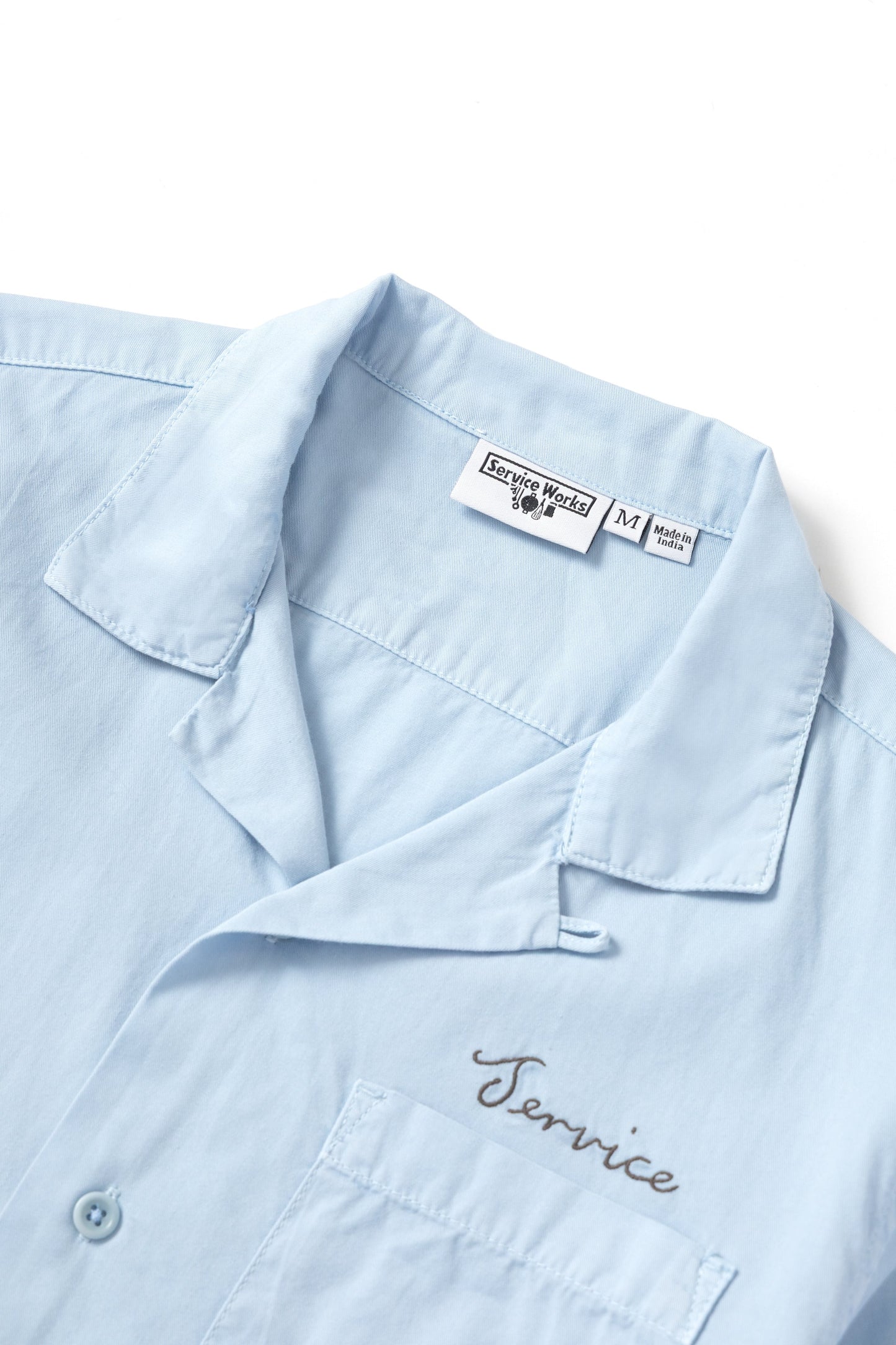 Service Works, Embroidered Resort Shirt, Powder