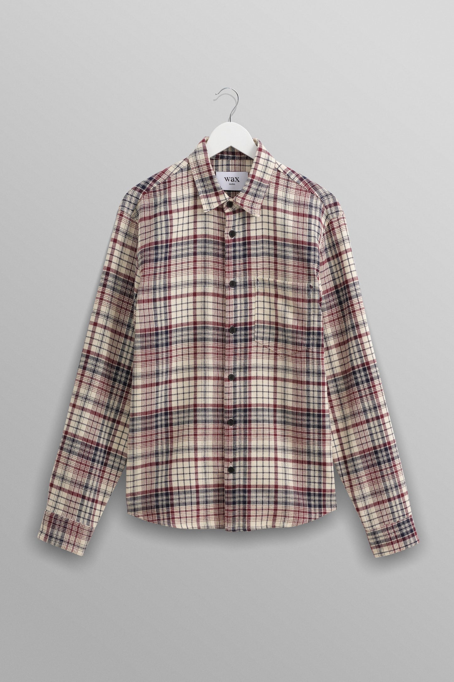 Wax London, SHELLY CHECK FLANNEL SHIRT, NAVY & RED