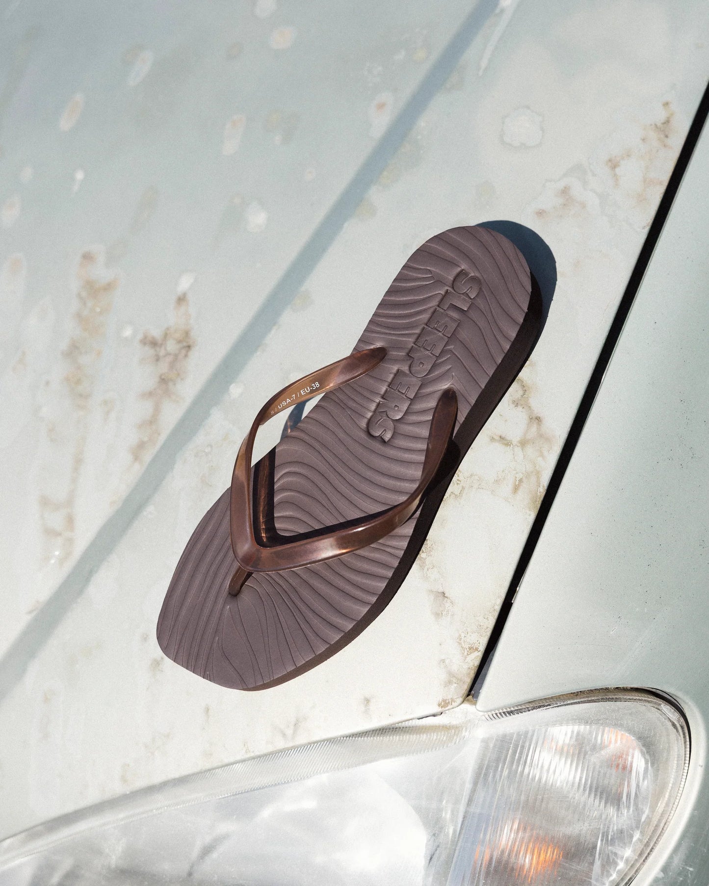 Sleepers, Tapered Platform Transparent, Brown