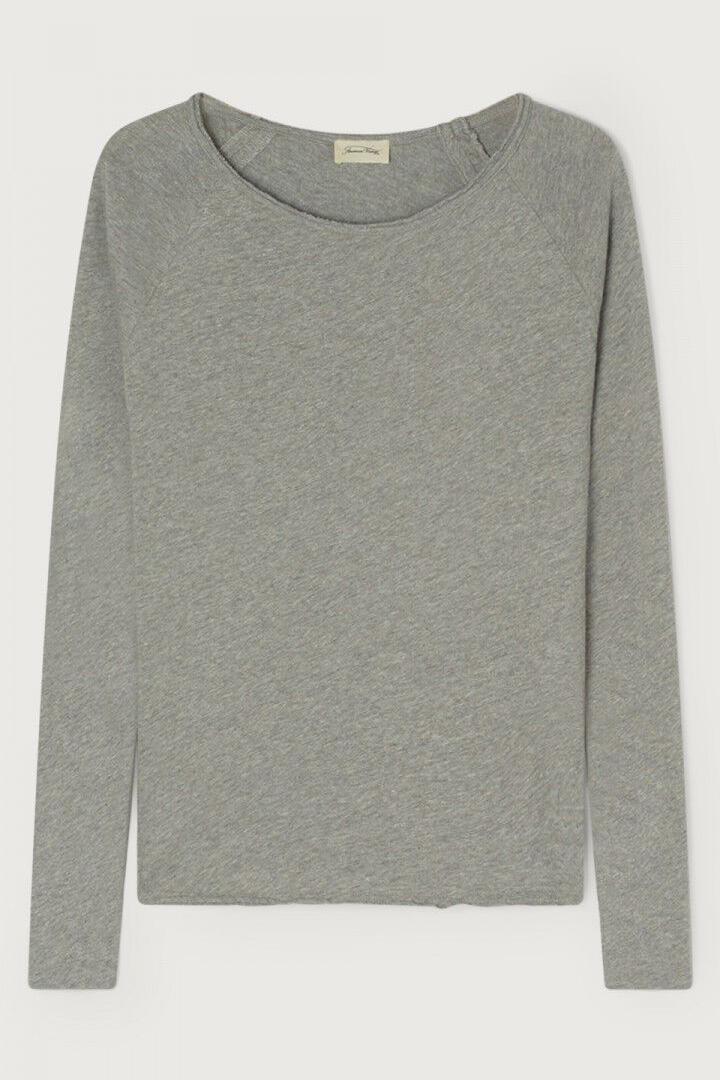American Vintage, SONOMA L/S T-shirt, Heather Grey