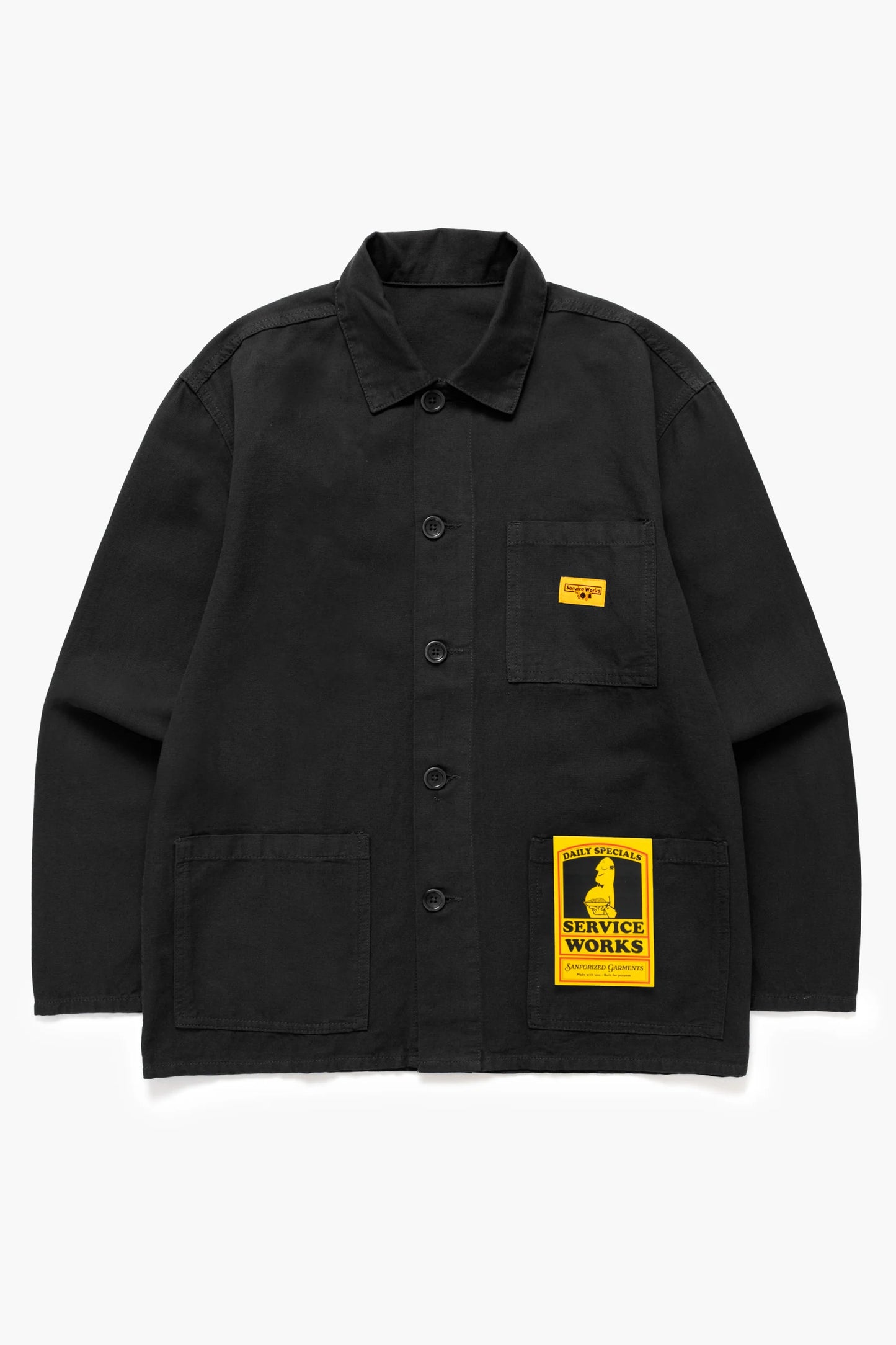 Service Works, Classic Chore Shirt, Black