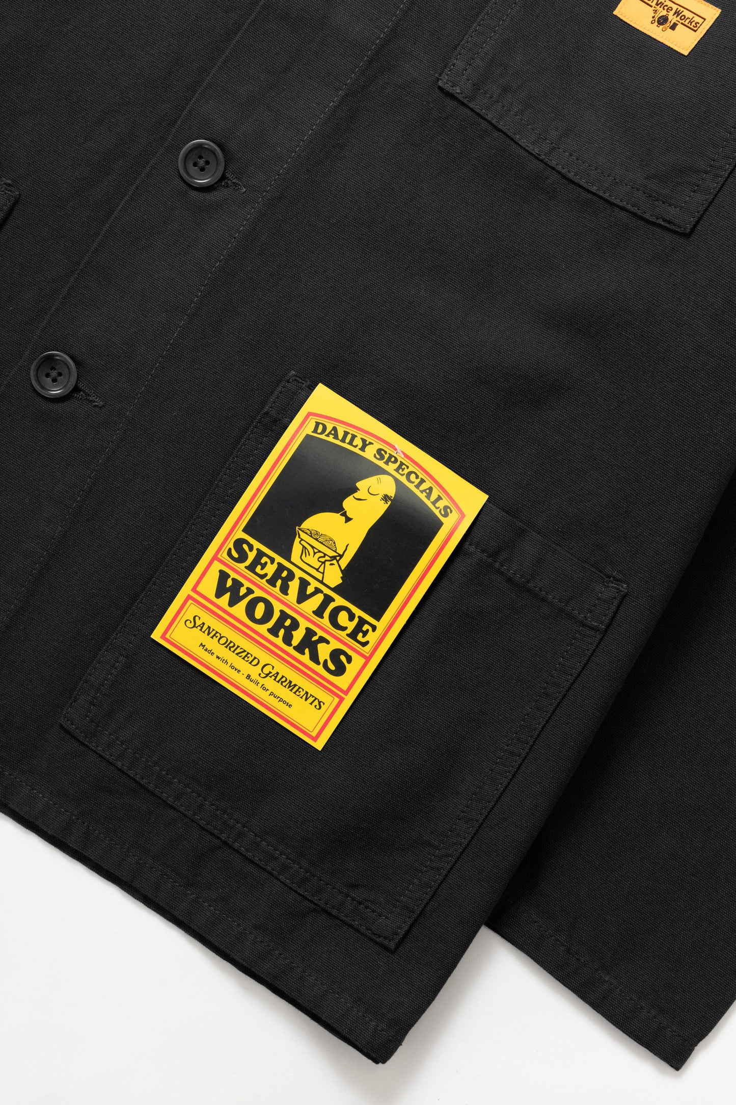 Service Works, Classic Chore Shirt, Black