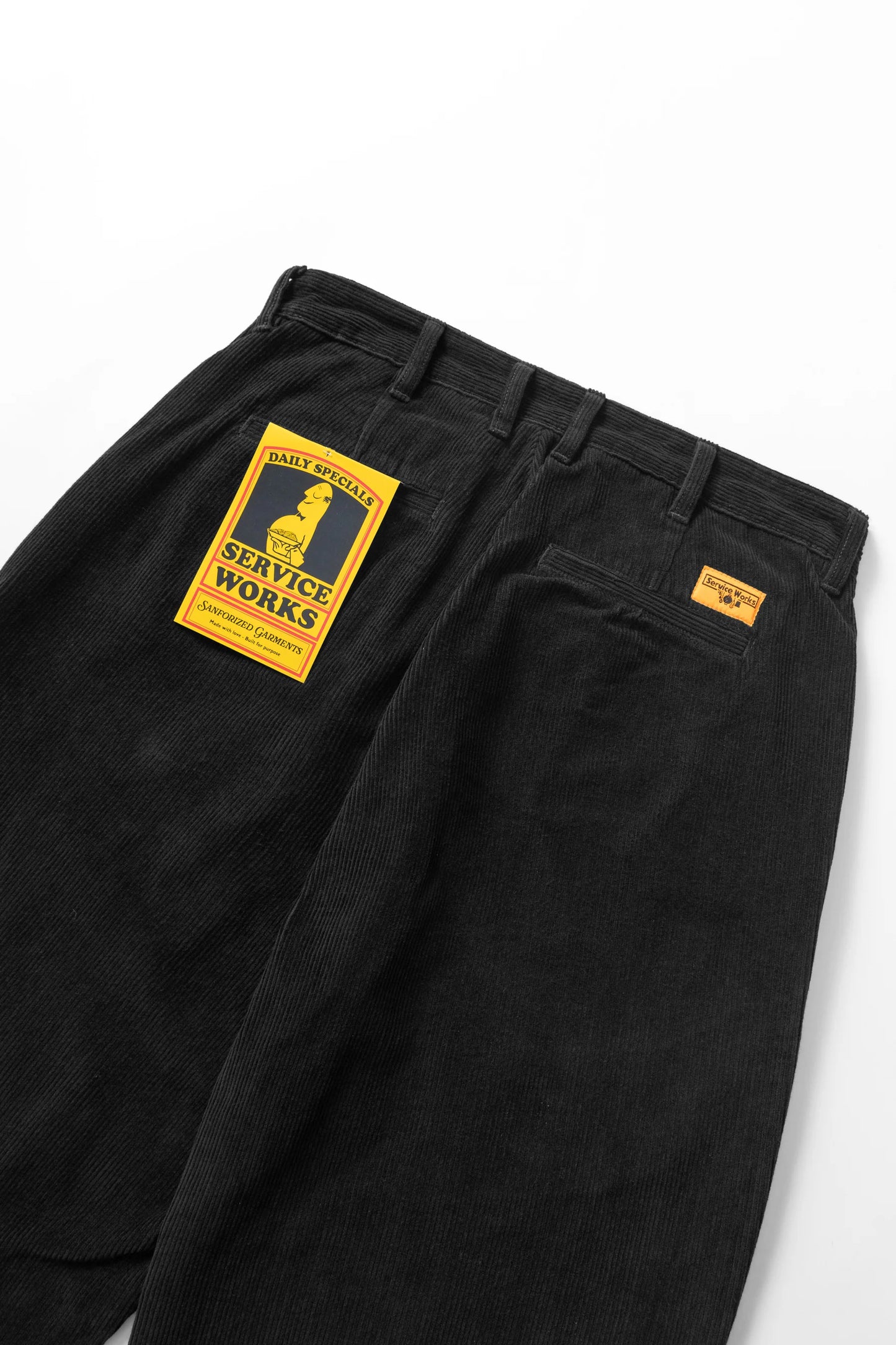 Service Works, Corduroy Part Timer Pants, Black