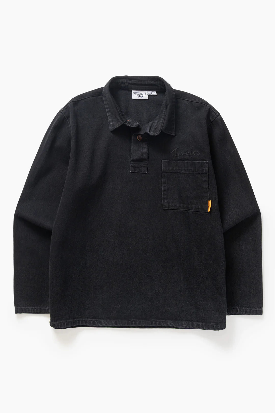 Service Works, Denim Script Popover, Dark Wash