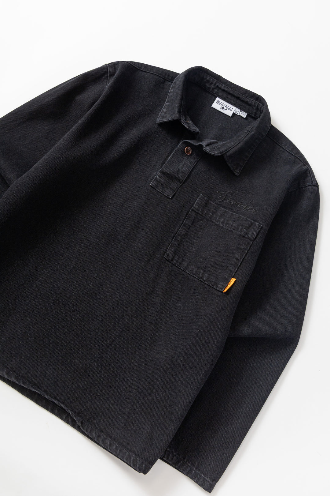 Service Works, Denim Script Popover, Dark Wash