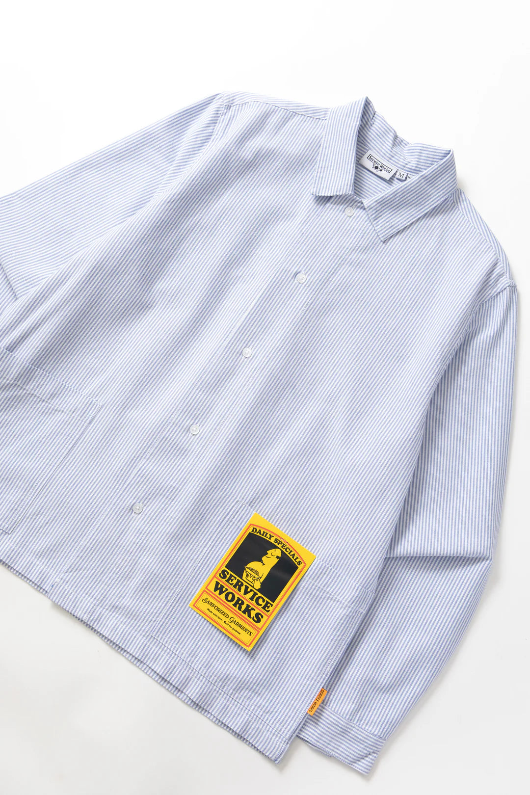 Service Works, Waiter Shirt, Oxford Blue Stripe