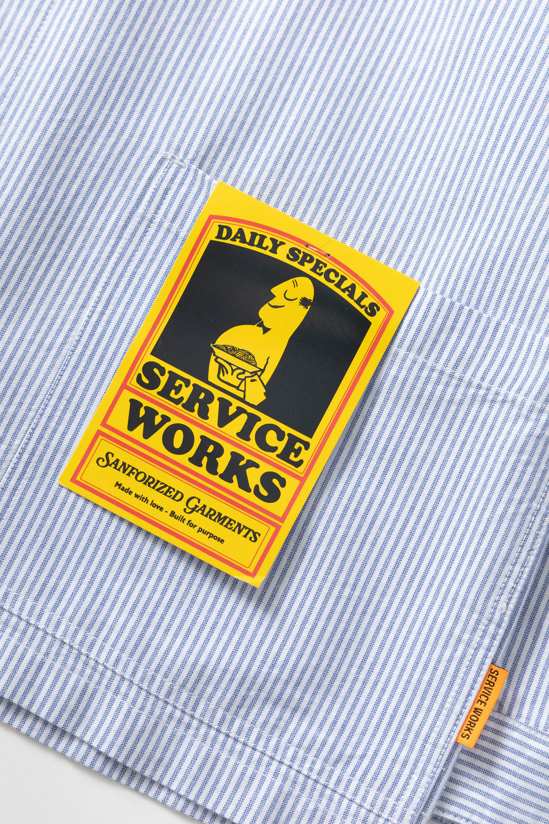 Service Works, Waiter Shirt, Oxford Blue Stripe