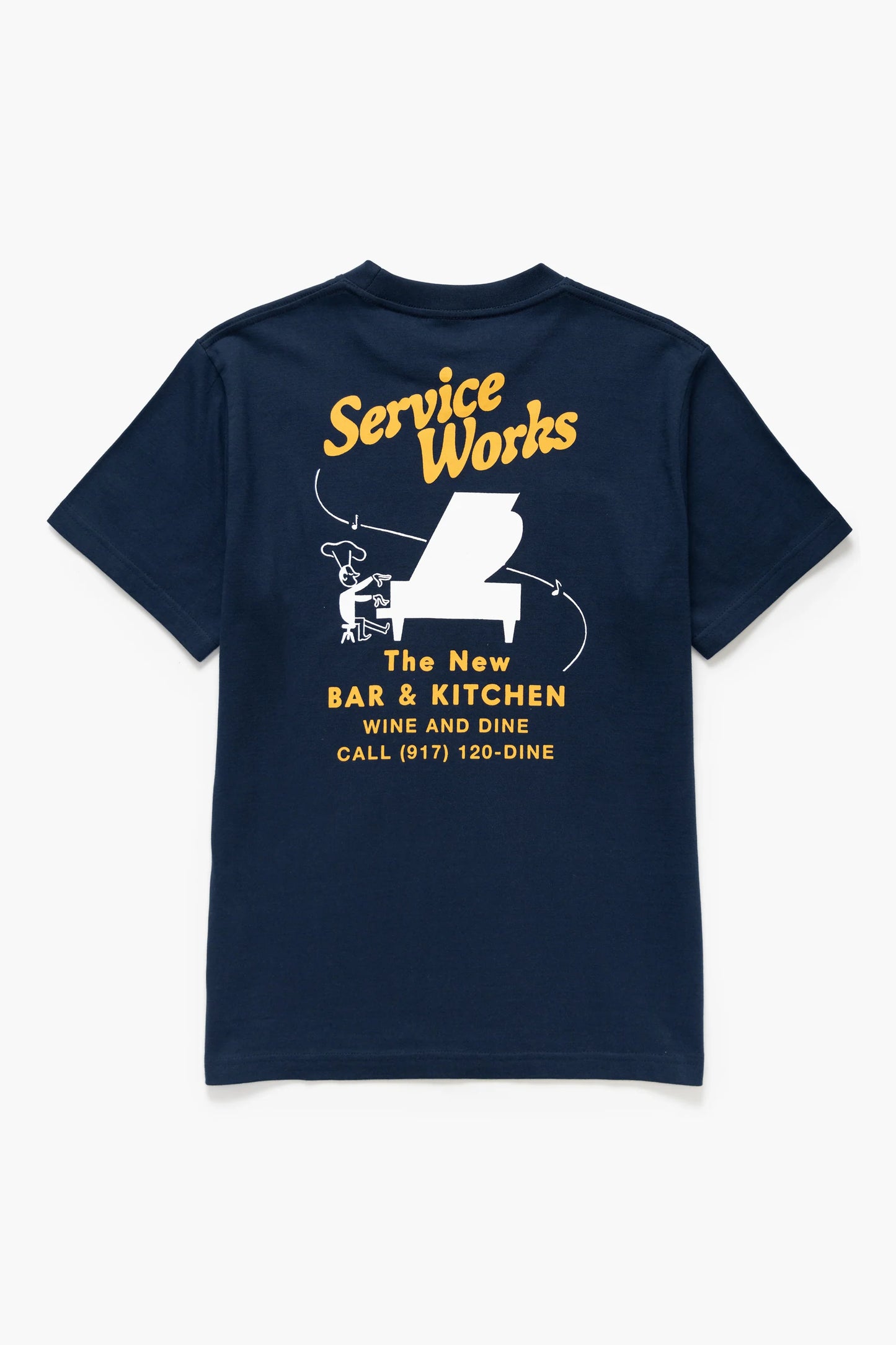 Service Works, Bar & Kitchen Tee, Navy