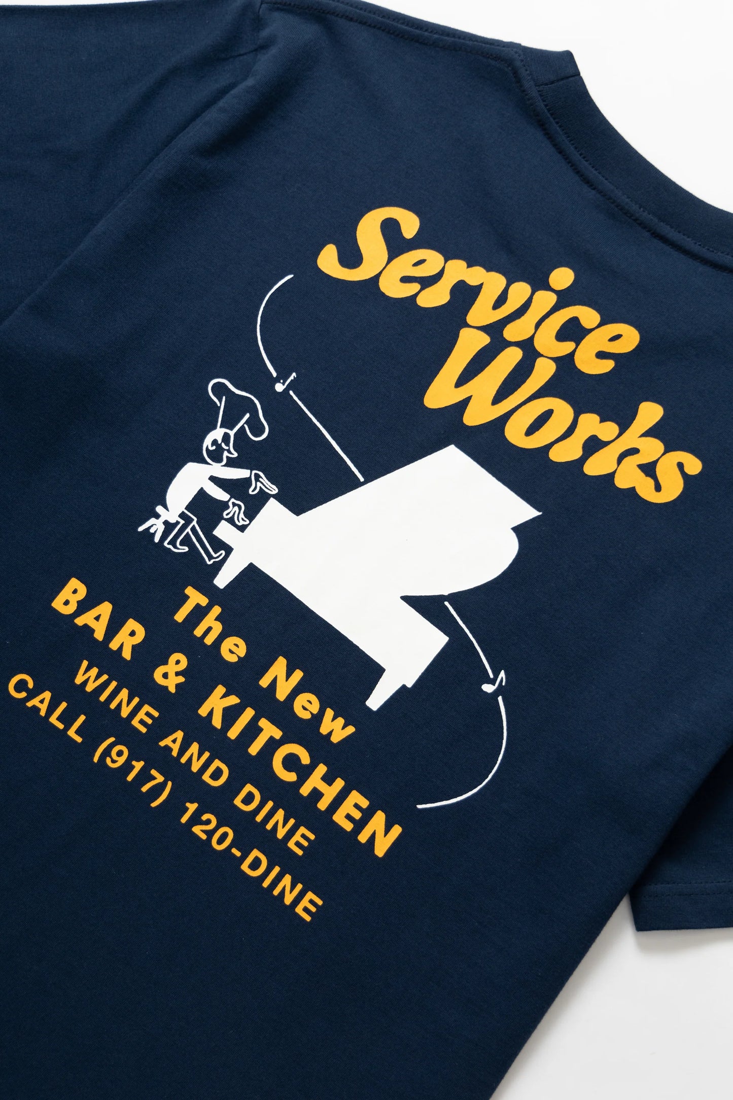 Service Works, Bar & Kitchen Tee, Navy