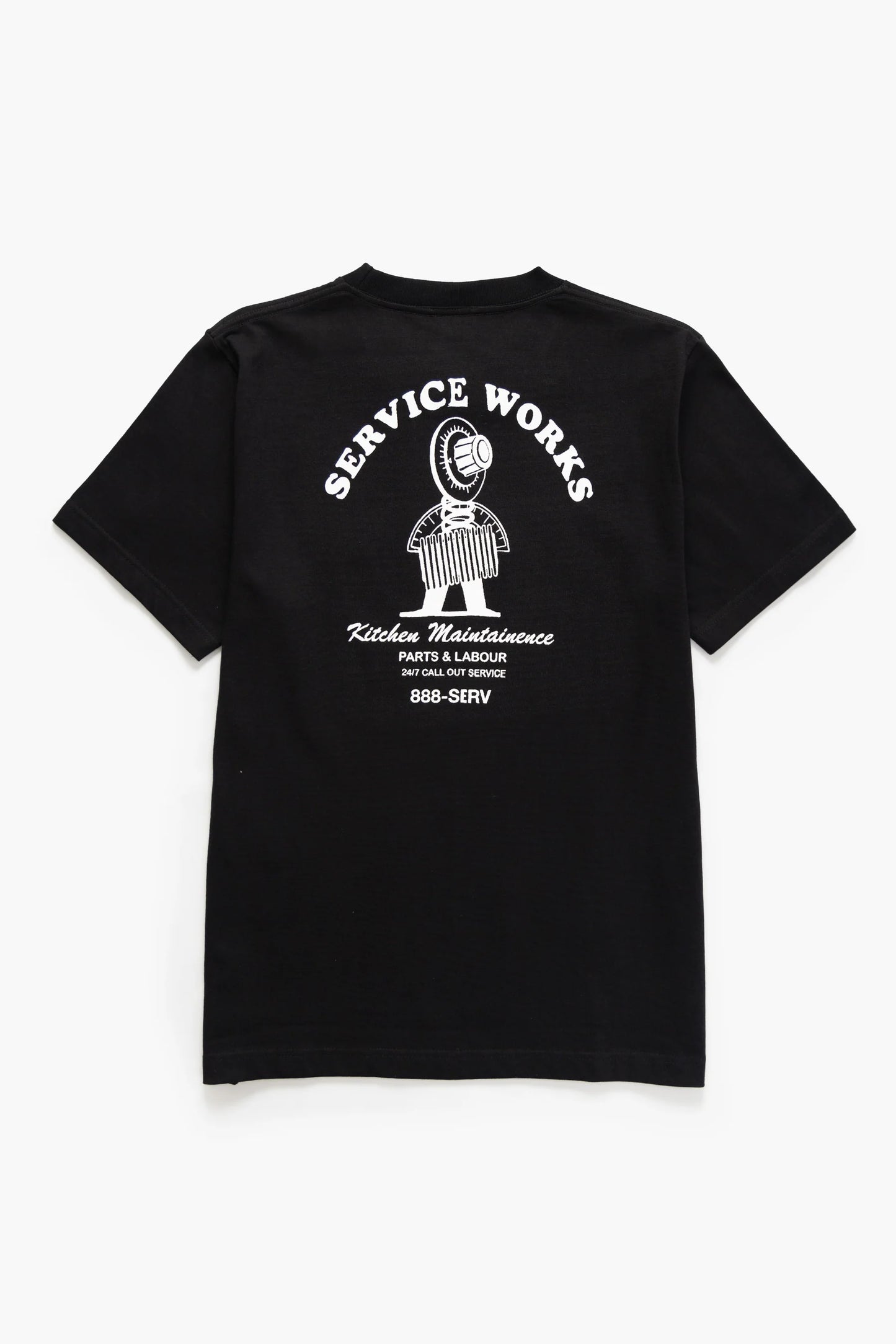 Service Works, Maintenance Tee, Black