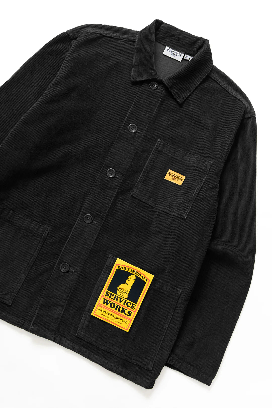 Service Works, Corduroy Chore Shirt, Black