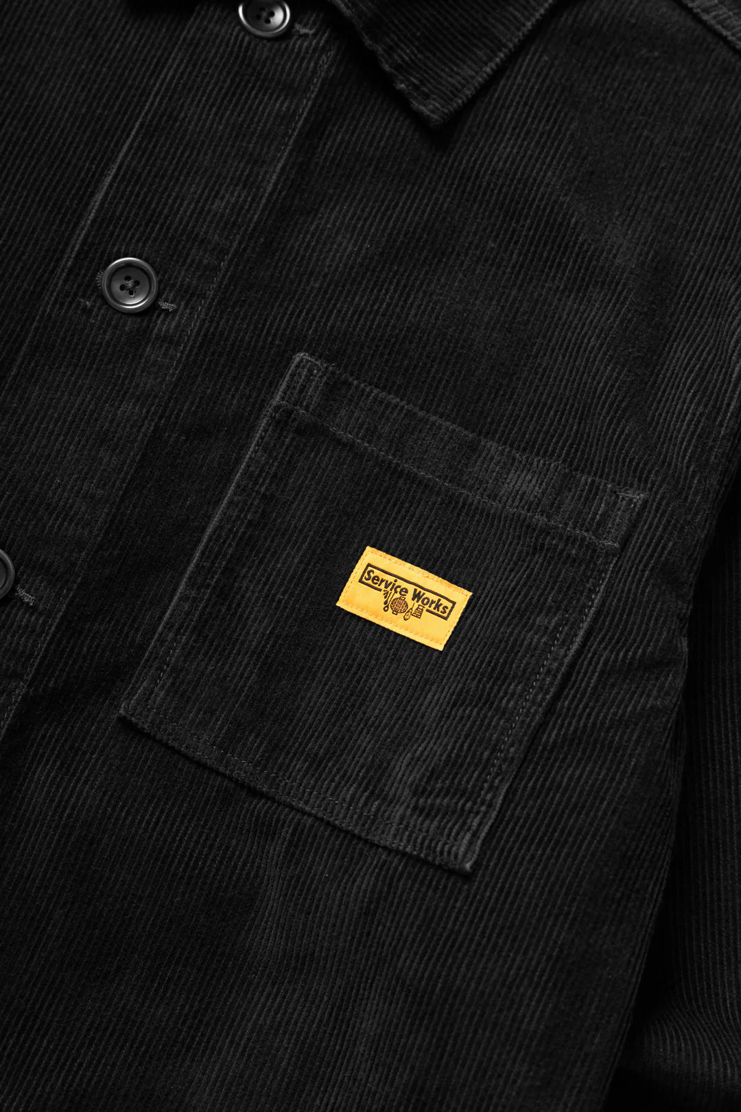 Service Works, Corduroy Chore Shirt, Black