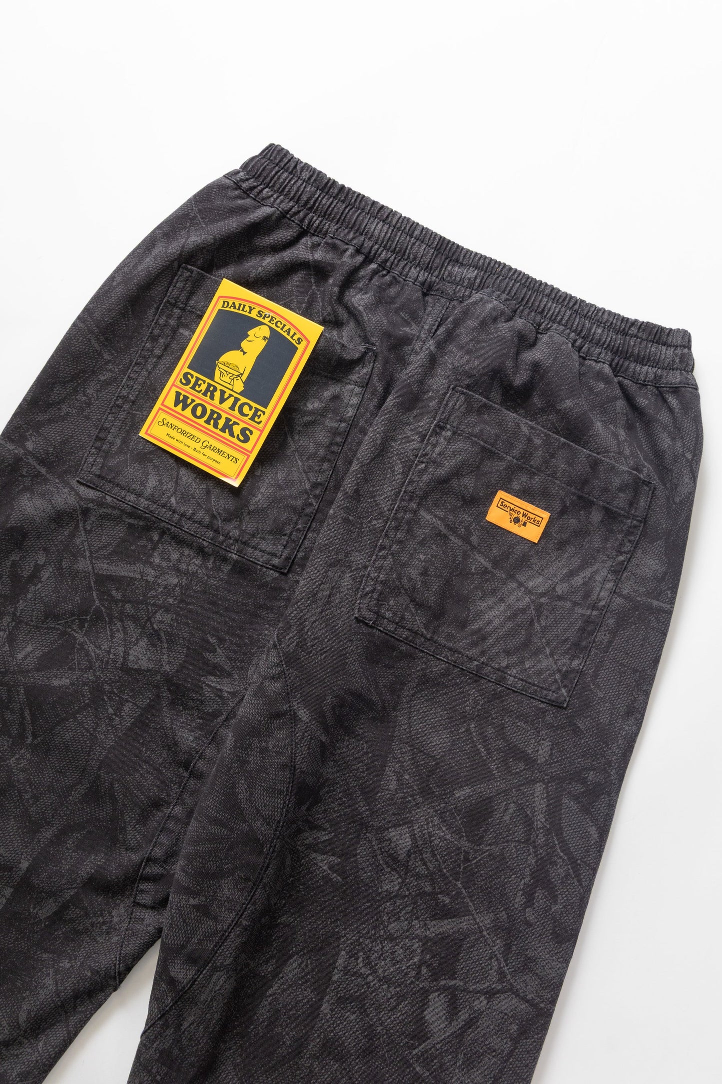 Service Works, Xerox Camo Chef Pants. Mono