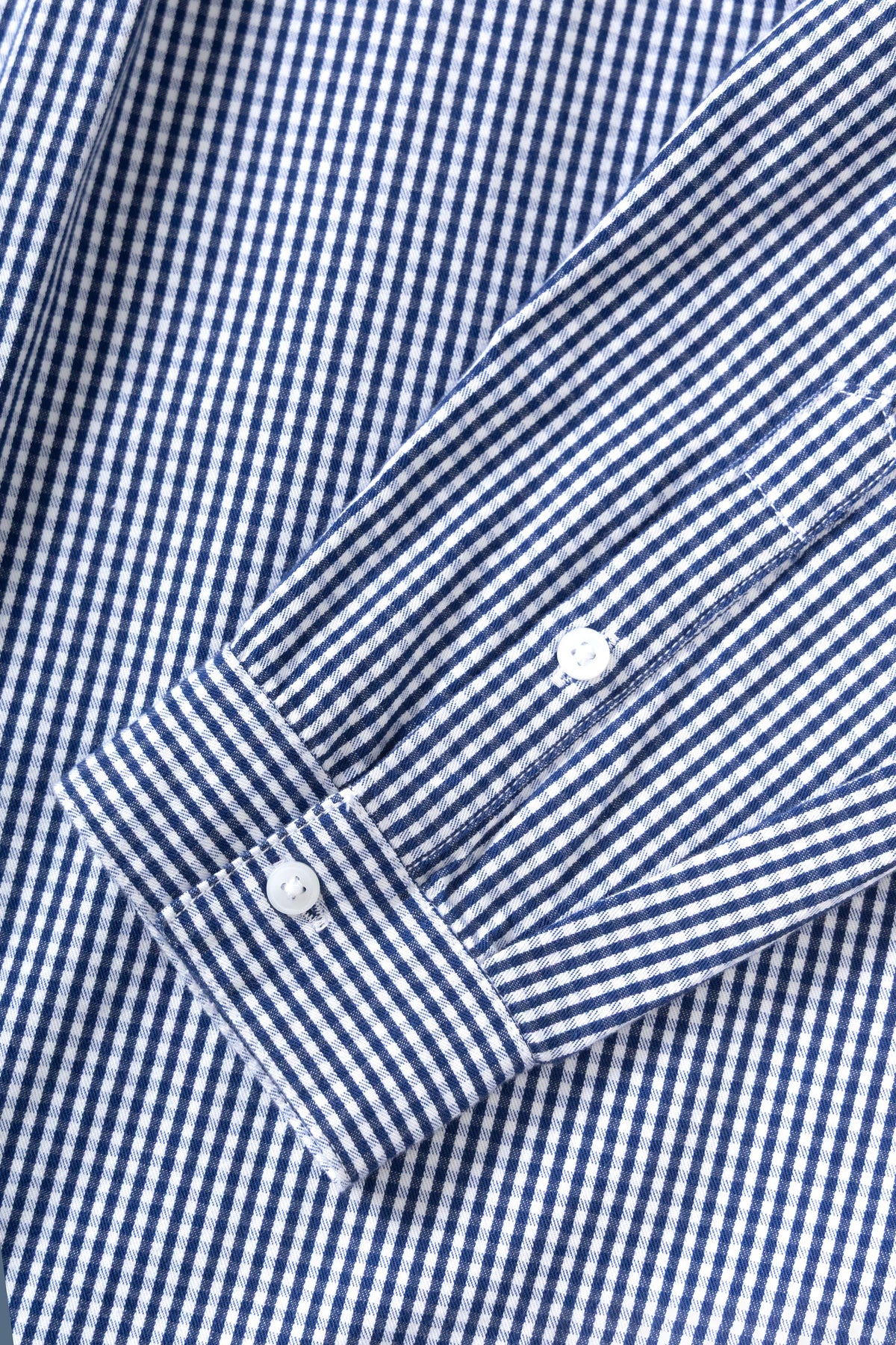 Service Works, Gingham Waiter Shirt, Blue
