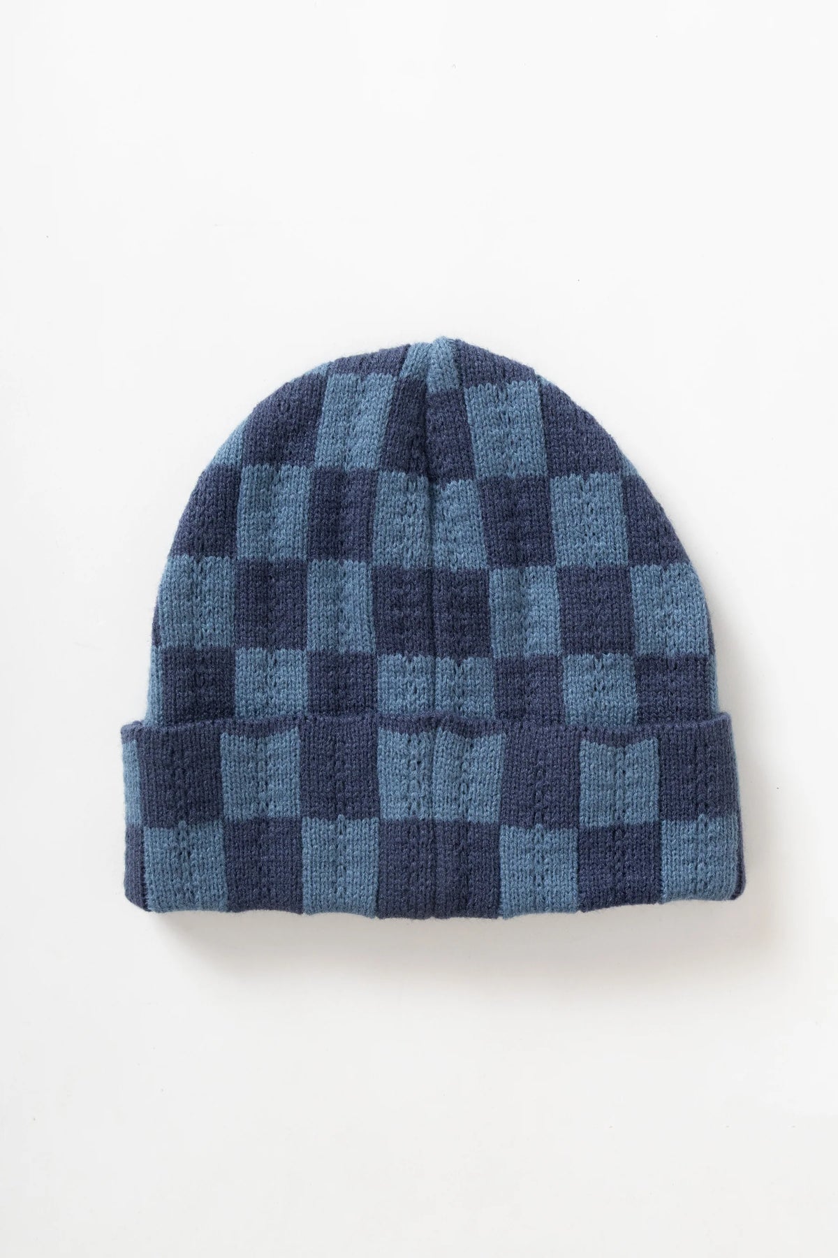 Service Works, Chunky Check Beanie. Navy