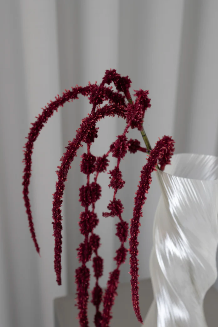 Bloom Object ,Kunstig Amaranthus, Rød