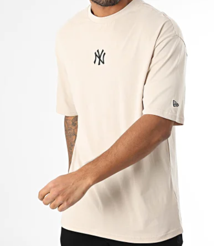 New Era, New York Yankees Oversized T-shirt, Beige