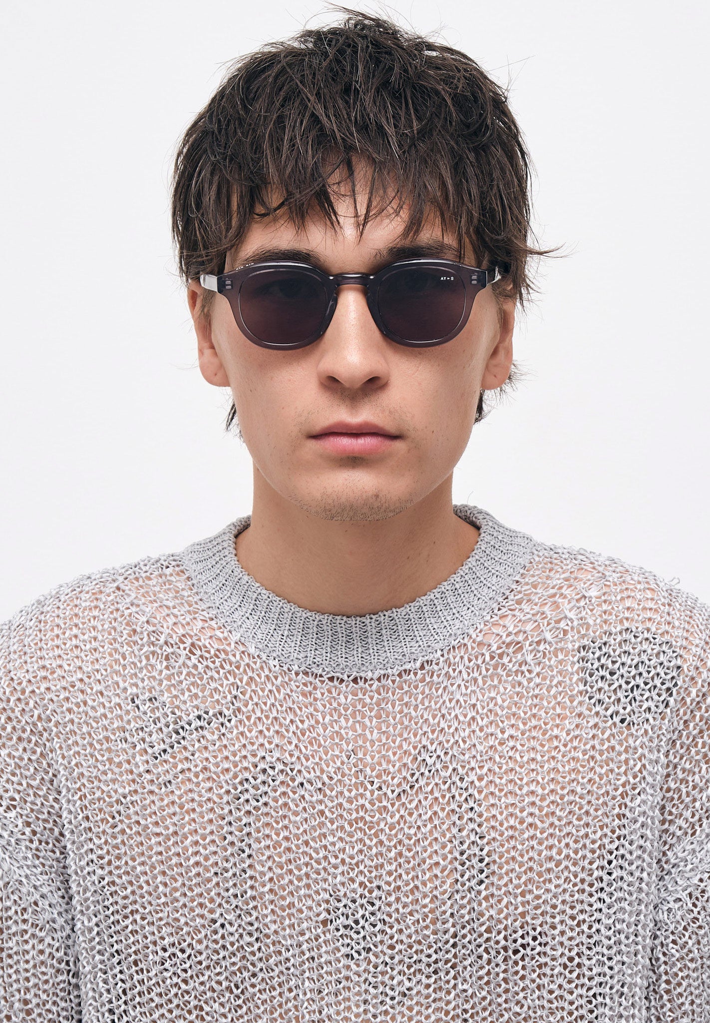 AY STUDIOS, SUEDE, Transparent Grey
