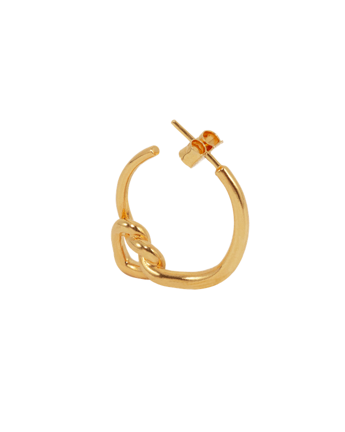 Jane Kønig, Tied heart hoop, Guld