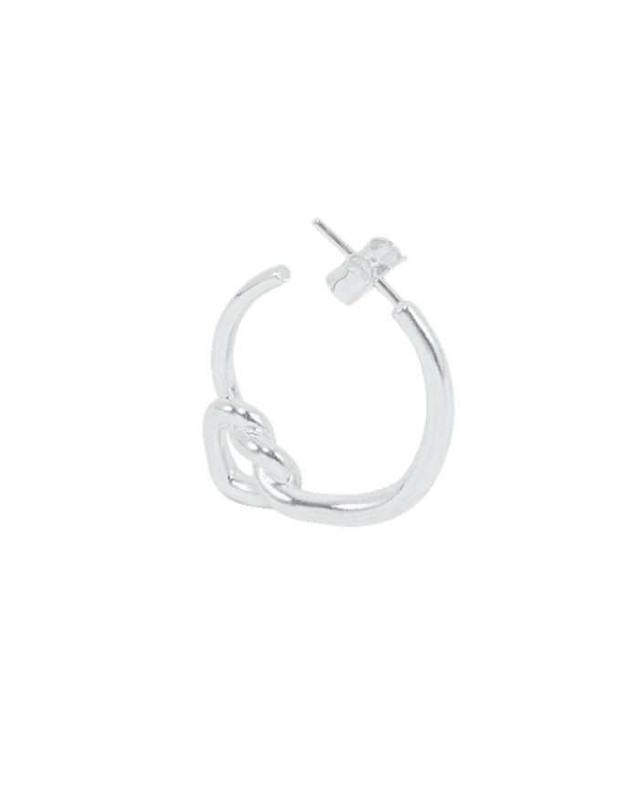 Jane Kønig, Tied heart hoop, Sølv