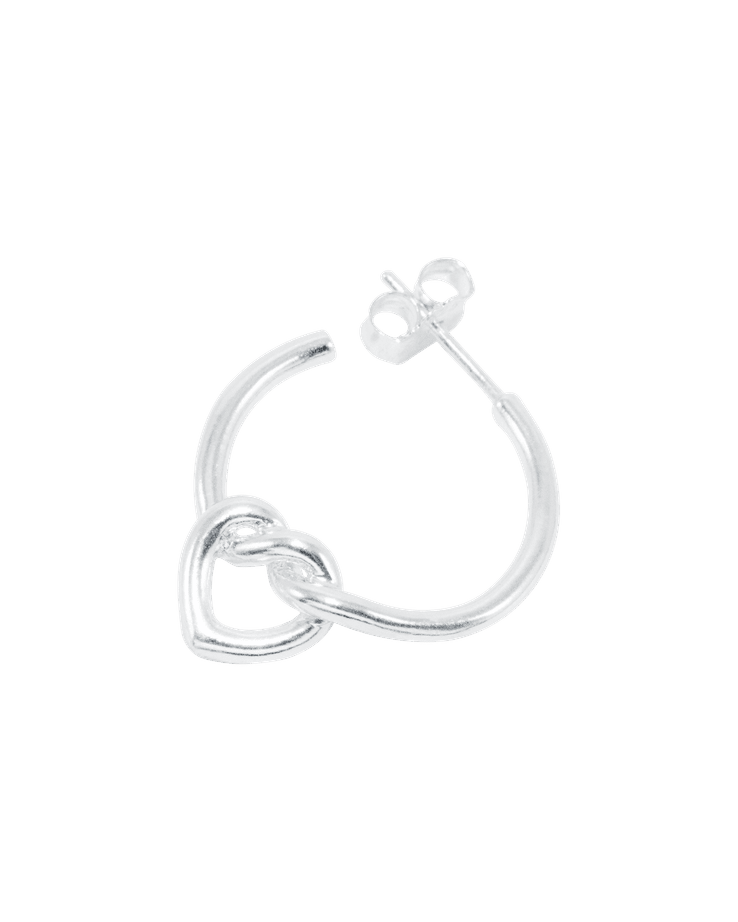 Jane Kønig, Tied heart hoop, Sølv
