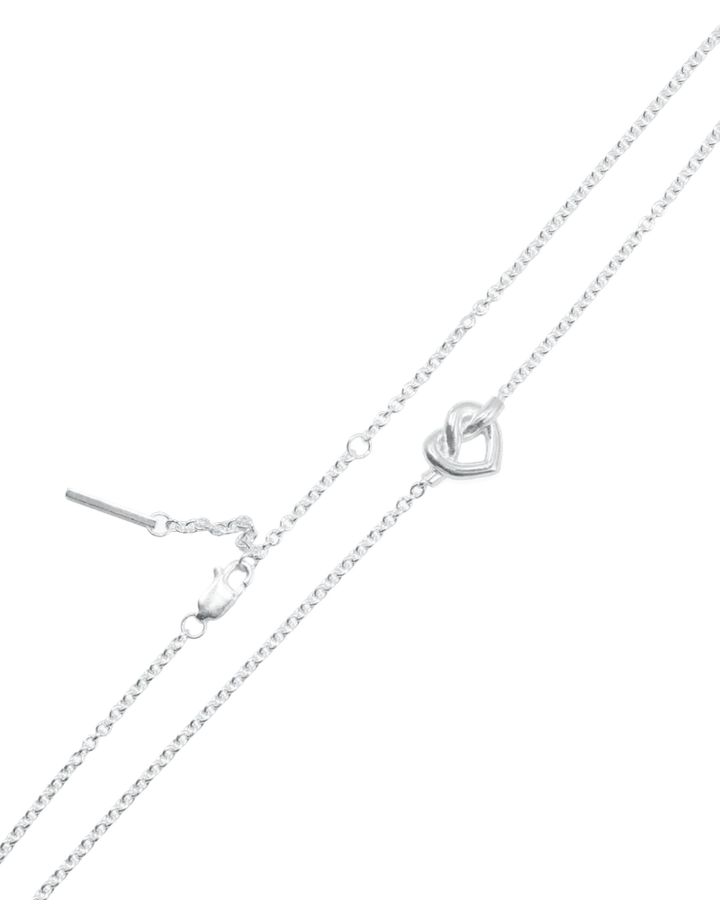 Jane Kønig, Tied Heart Necklace, Sølv