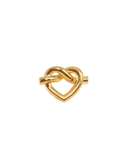 Jane Kønig, Tied Heart Stud, Guld
