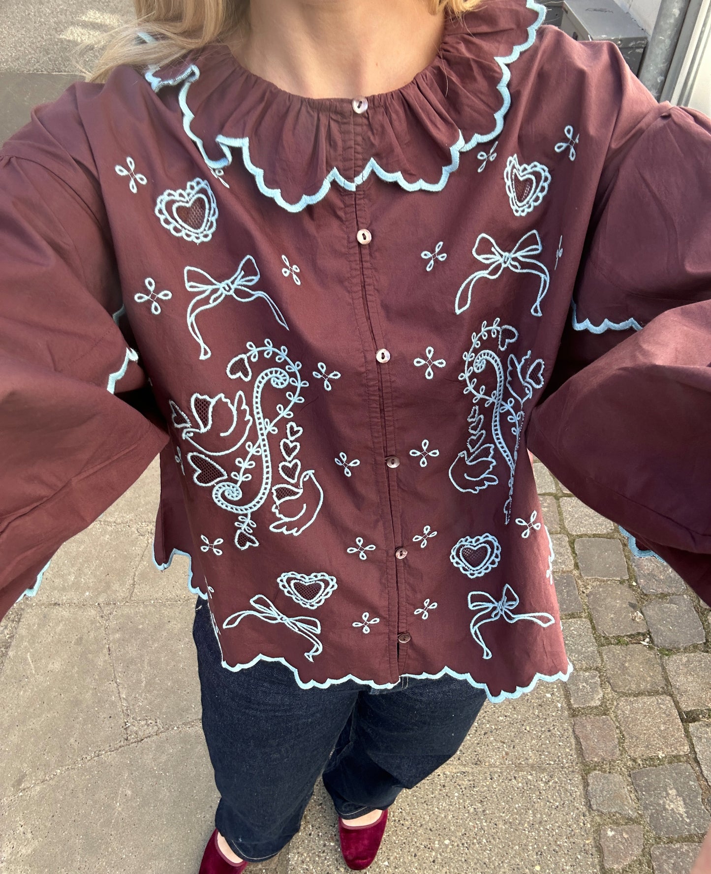 Sissel Edelbo, Tone Shirt, Wine