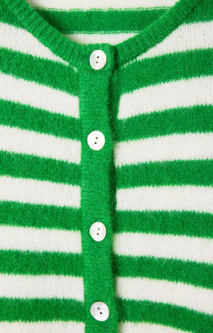 American Vintage, Vitow Cardigan, Striped White Clover