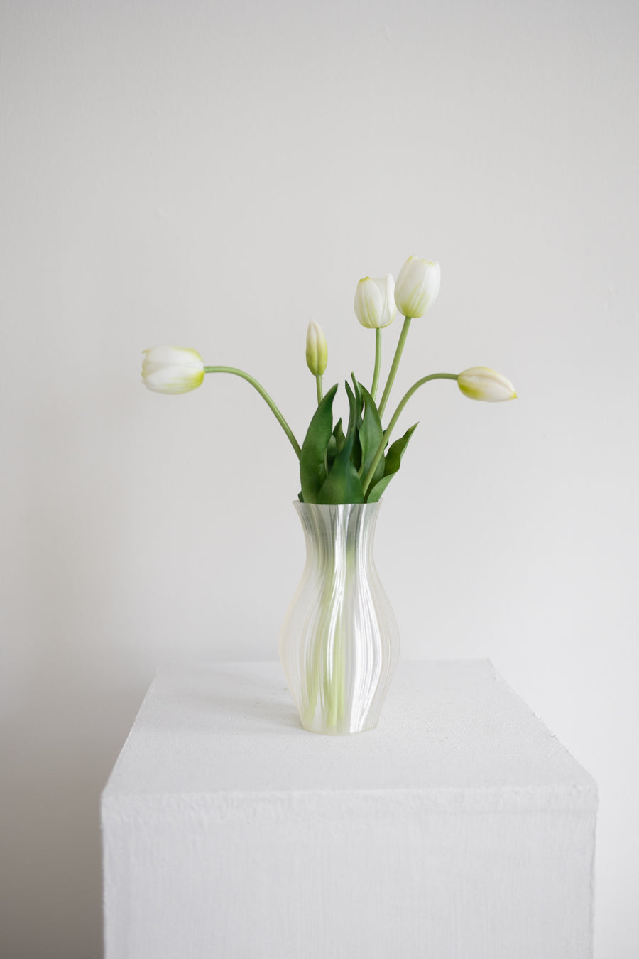 Bloom Objects, Kunstige Enkelbladede Tulipaner, Hvid