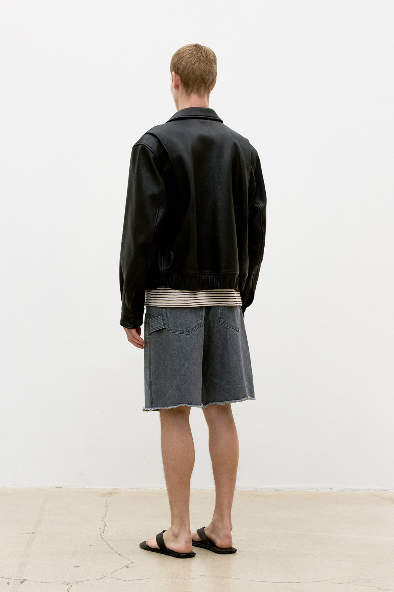 COOR, Goatskin blouson, Black