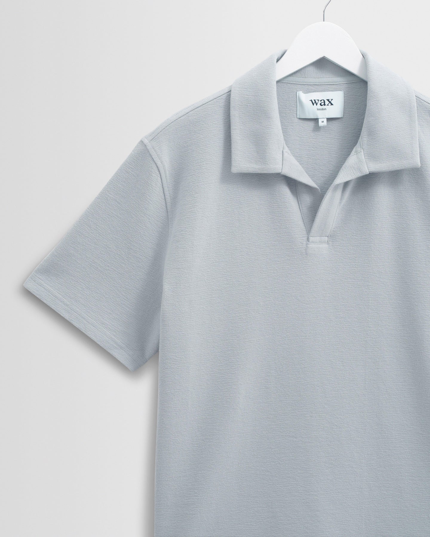 Wax London, Atwood Organic Cotton Polo Shirt, Blue