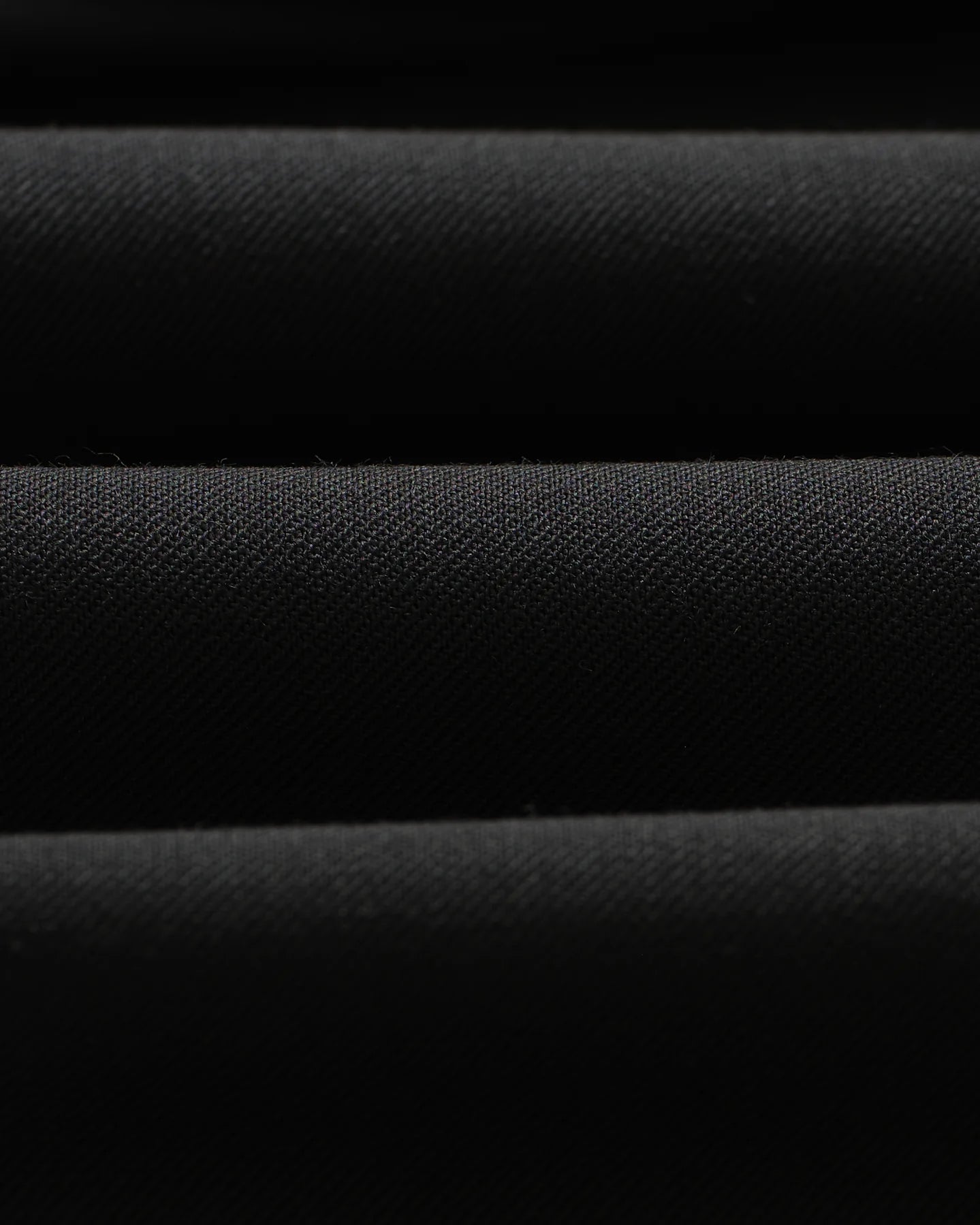WAX London, Aubyn Wool Blend Twill Pleated Trousers, Black