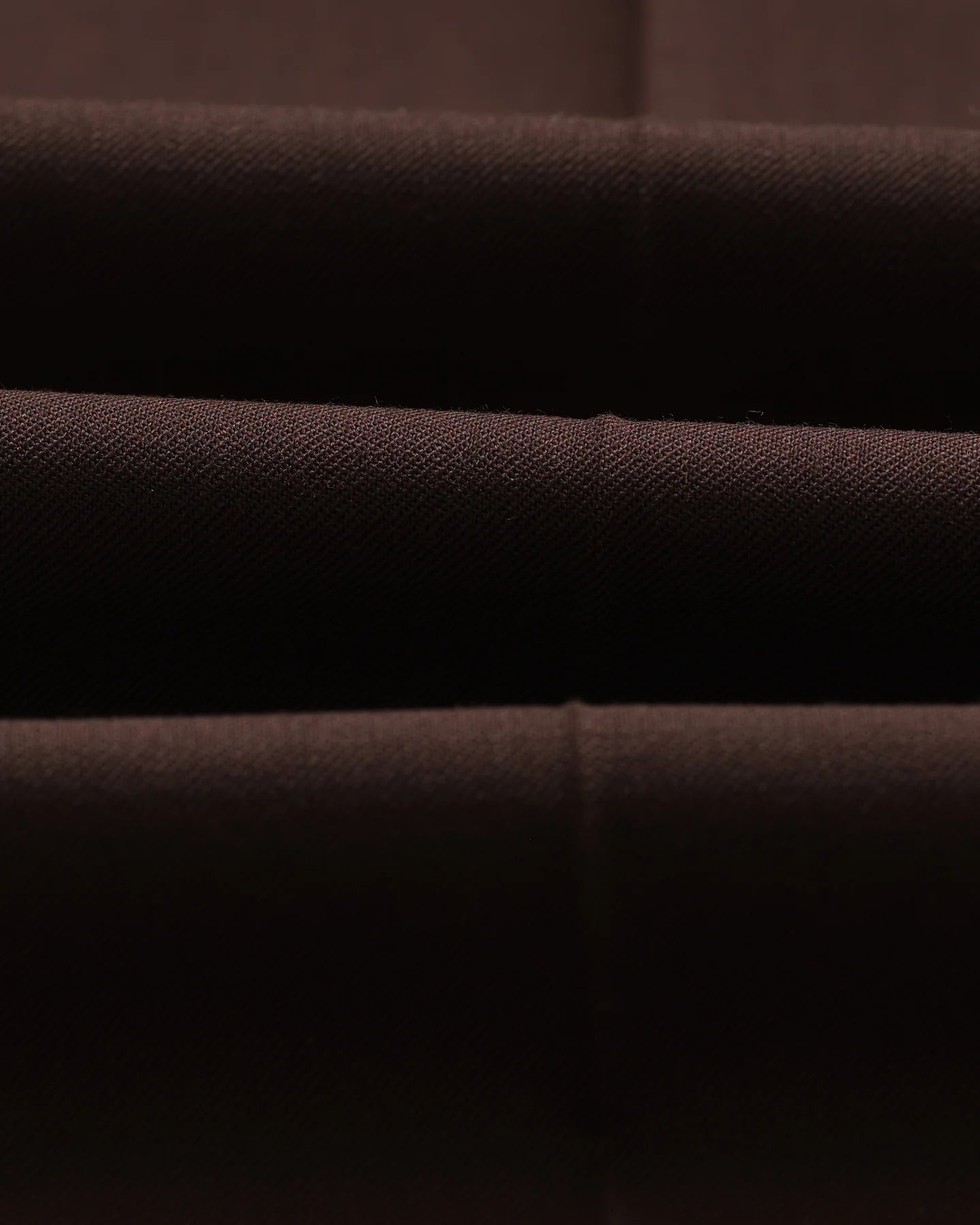 WAX London, Aubyn Wool Blend Twill Pleated Trousers, Dark Brown