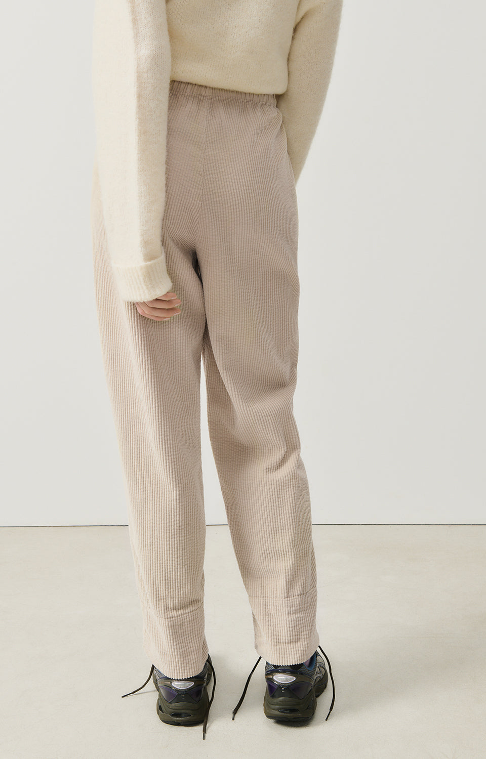 American Vintage, Women's trousers Padow, Ecru Vintage