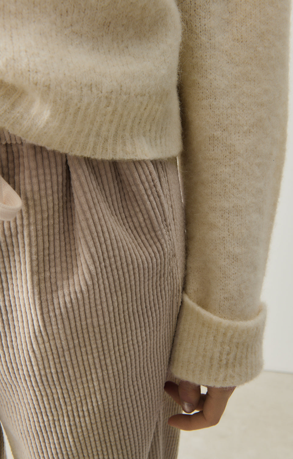 American Vintage, Women's trousers Padow, Ecru Vintage