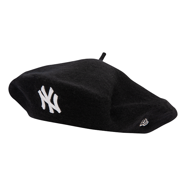New York Yankees Wool Beret, Black