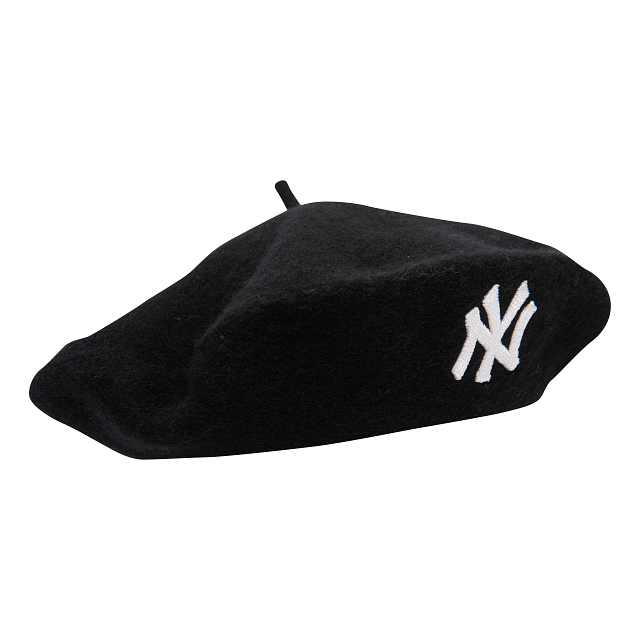 New York Yankees Wool Beret, Black
