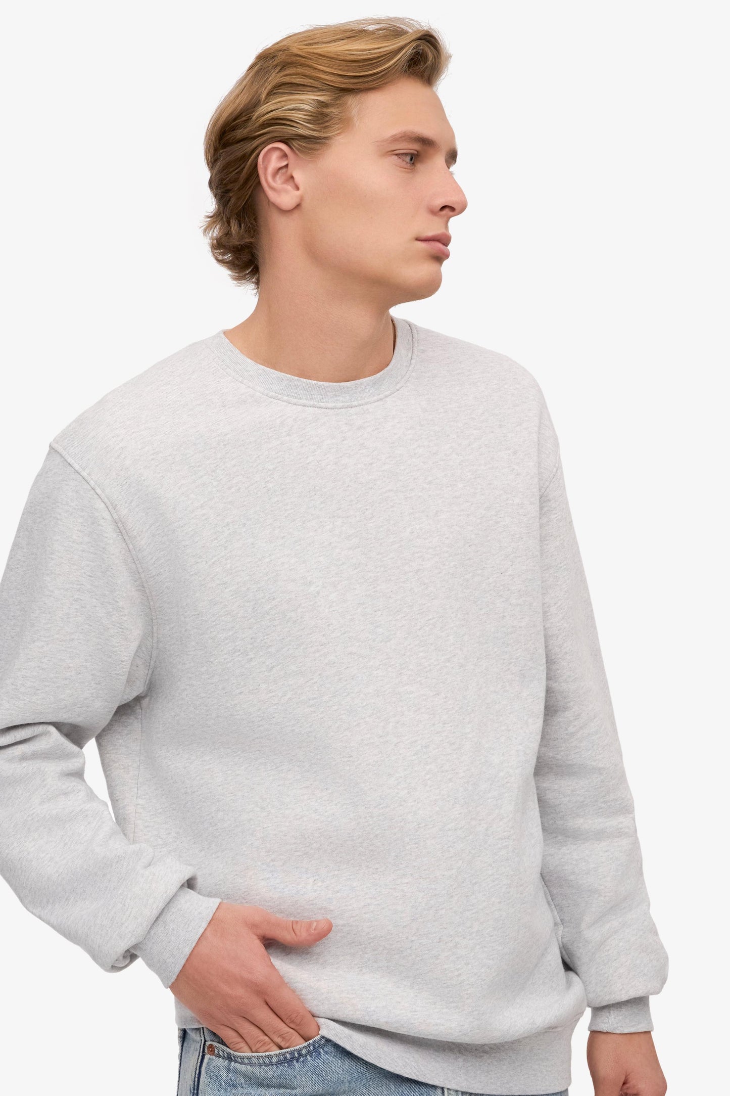 Colorful standard, Classic Organic Crew, Snow Melange