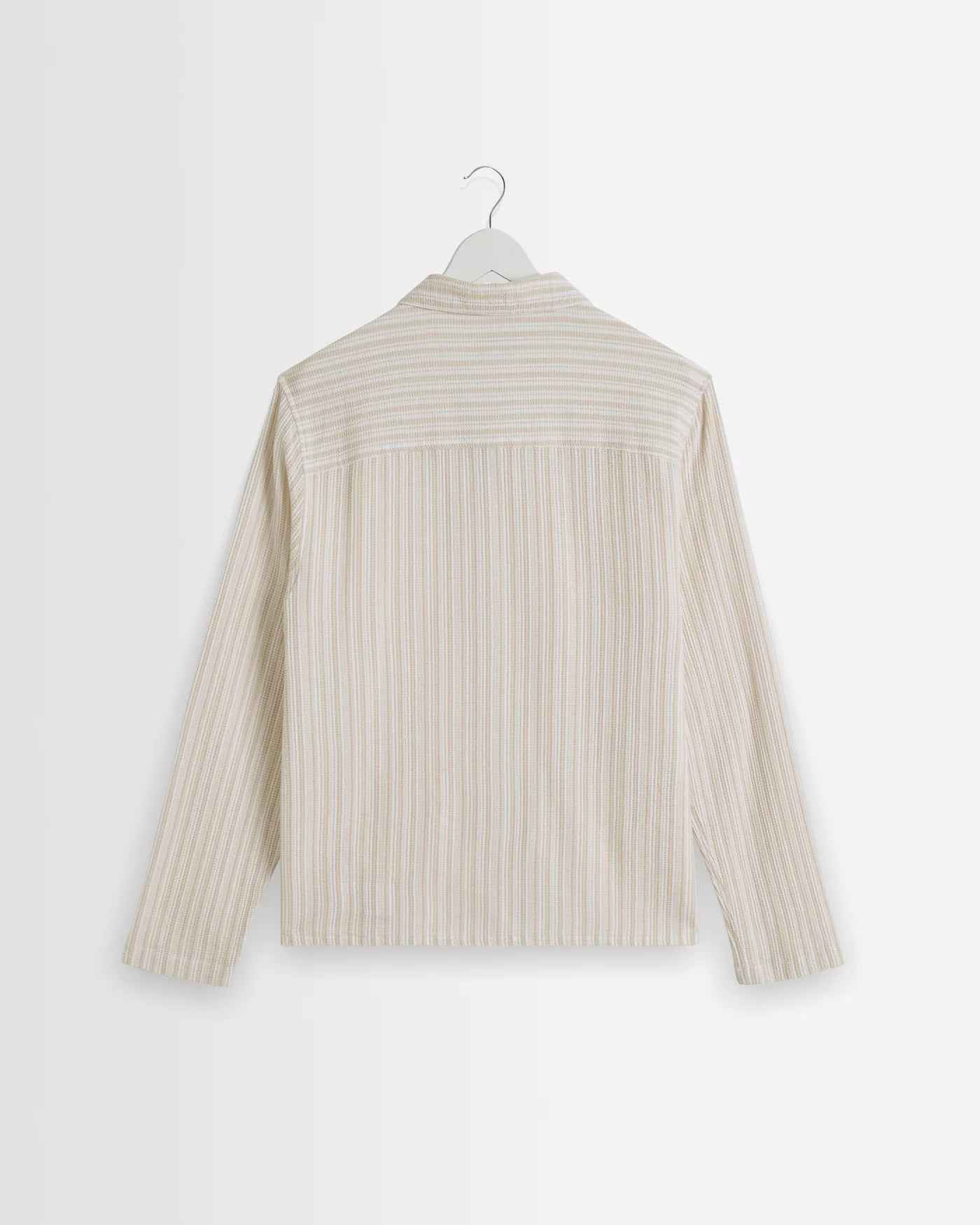 Wax London, Corey Twisted Stripe Shirt, Natural