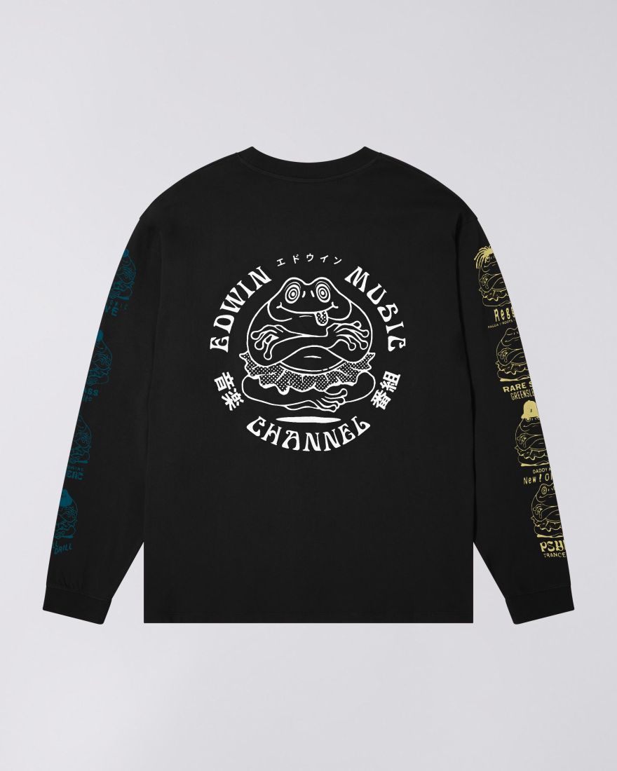 EDWIN, Music Channel T-Shirt LS, Black