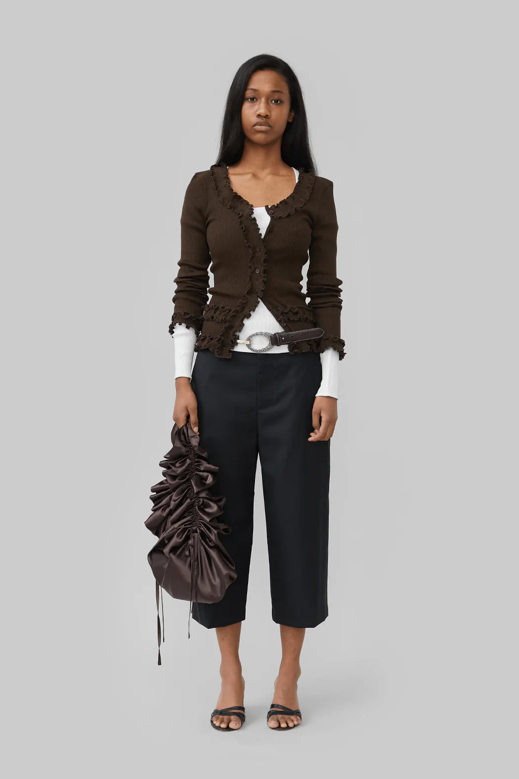 OpéraSport, CAROLINE SEAMLESS CARDIGAN, BROWN