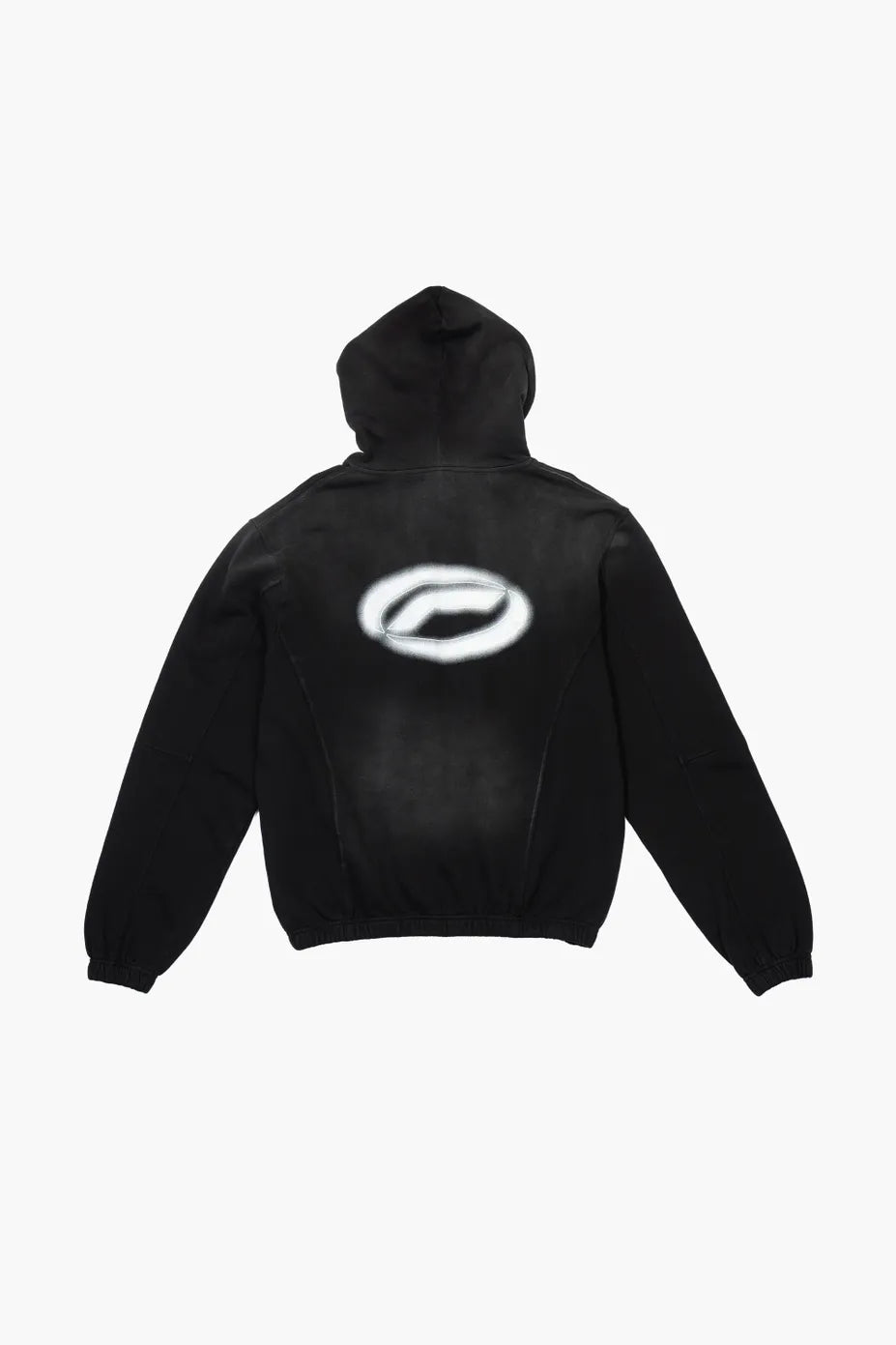 Optimistic Runners, Baumwolle Hoodie, Washed Black