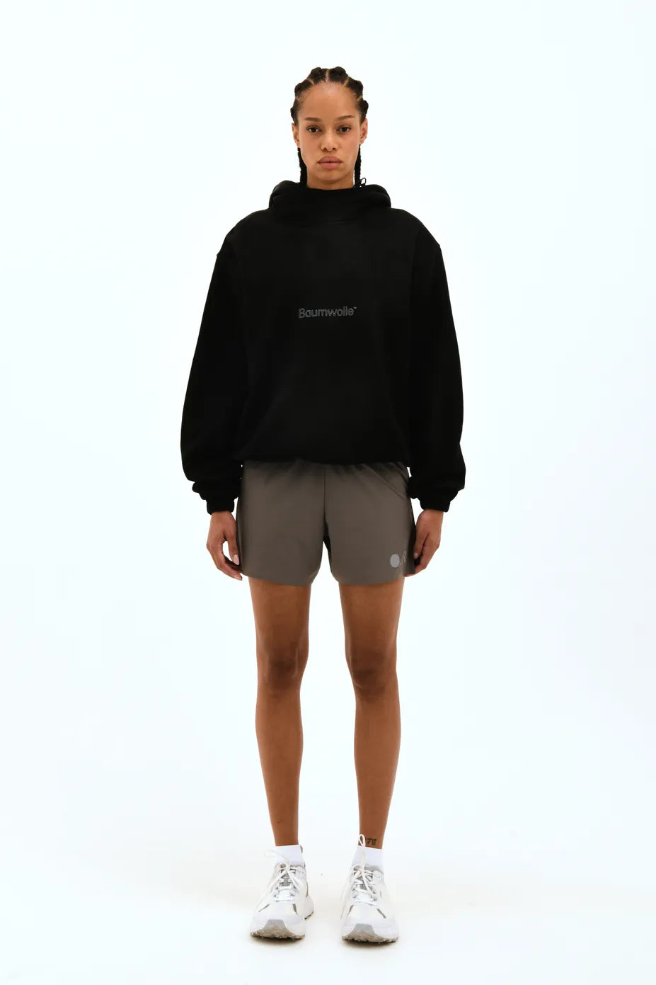 Optimistic Runners, Baumwolle Hoodie, Washed Black
