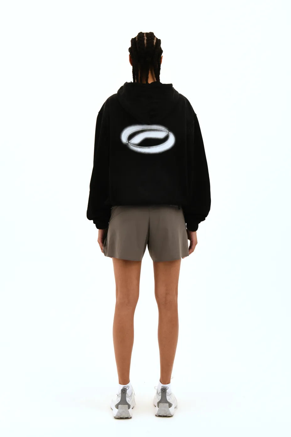 Optimistic Runners, Baumwolle Hoodie, Washed Black