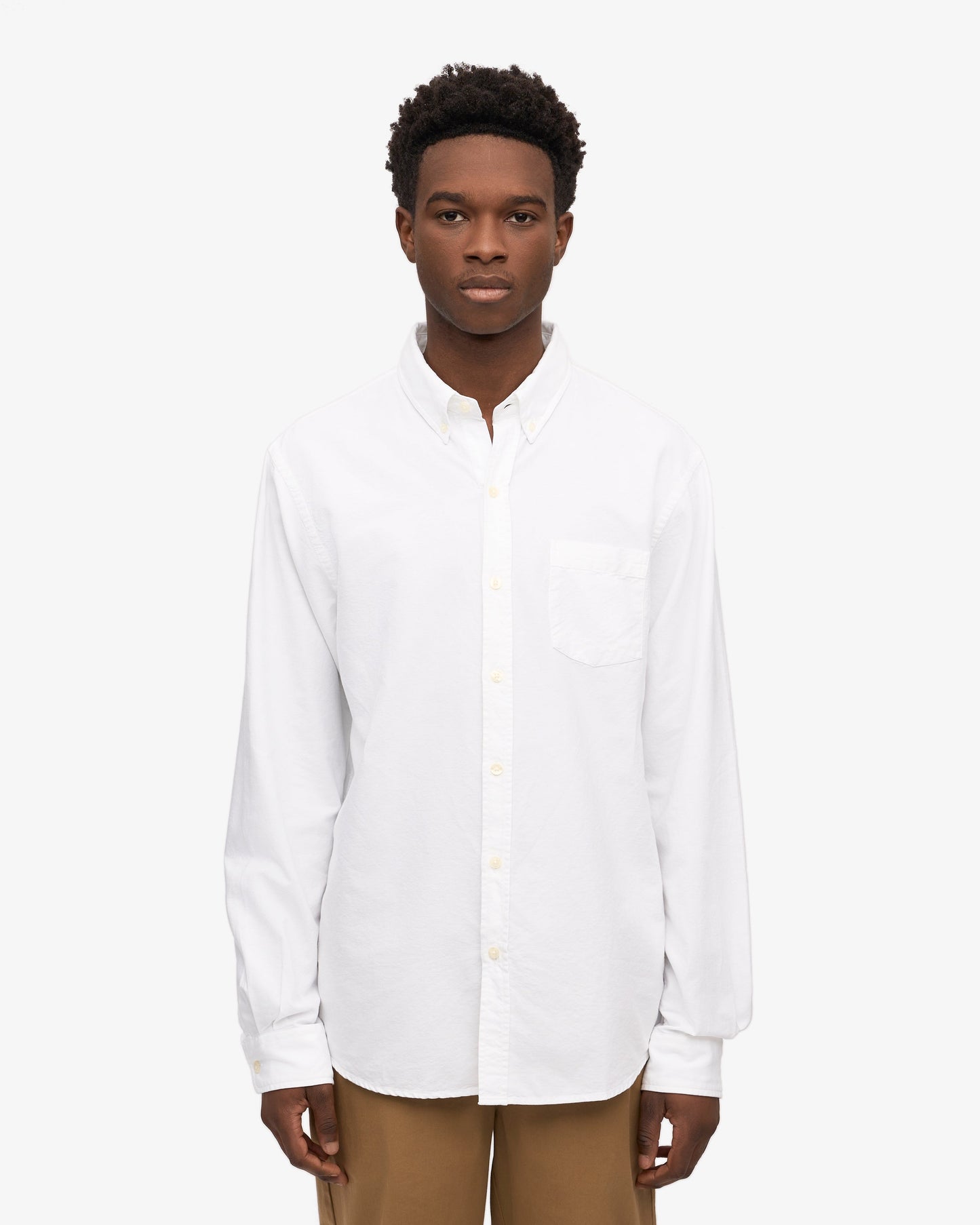 Colorful Standard, Organic Button Down Shirt, Optical White