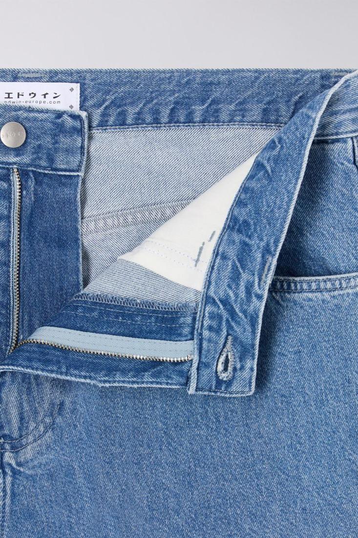 EDWIN, Worker Short, Light Stone Washed