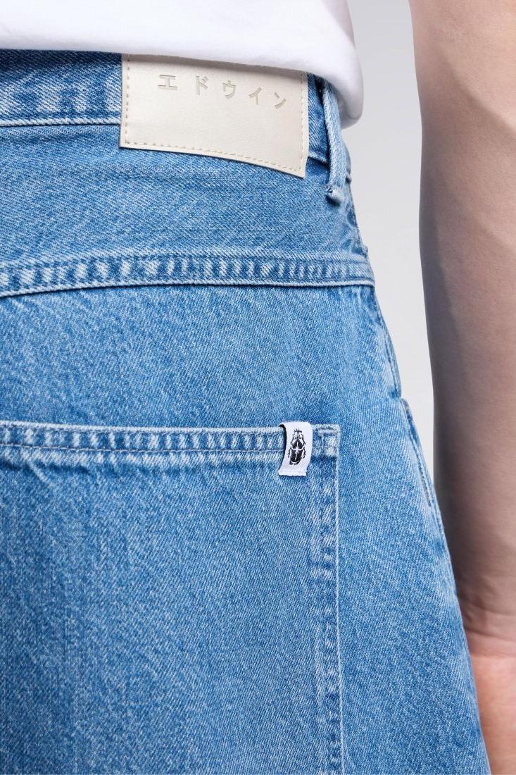 EDWIN, Worker Short, Light Stone Washed