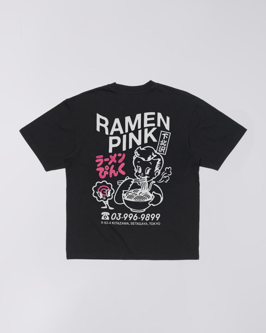 EDWIN , RAMEN PINK T-SHIRT, Black