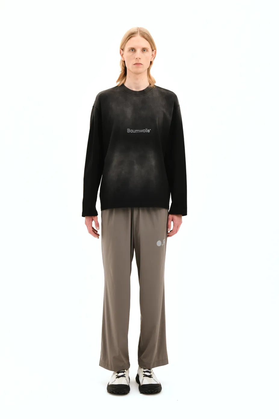 Optimistic Runners, Baumwolle Longsleeve T-shirt, Washed Black